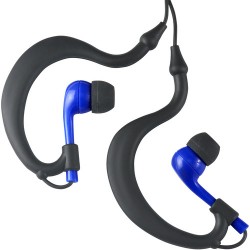 Oordopjes | Fitness Technologies UWater Triple Axis Action Stereo Earphones (Black and Blue)