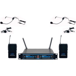 VocoPro UDH-Dual-B UHF Digital Hybrid Wireless Microphone System (B1)