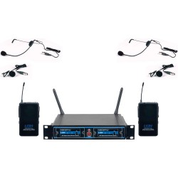 VocoPro UDH-Dual-B UHF Digital Hybrid Wireless Microphone System (B4)