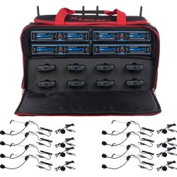 VocoPro UDH-PLAY-8-MIB 8-Channel Wireless Headset/Lapel Microphone System in a Bag (Frequency Channel: B2 & B4)