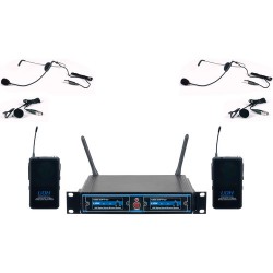 VocoPro UDH-Dual-B UHF Digital Hybrid Wireless Microphone System (B3)