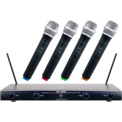 VocoPro VHF-4005 Four-Channel Wireless Handheld Microphone System (183.2 to 214.0 MHz)