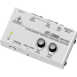 Behringer MA400 - MICROMON Miniature Monitor Headphone Amplifier with Microphone Input