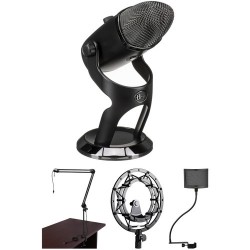 Blue | Blue Yeti X Streaming Deluxe Kit with Microphone, Boom Arm, Suspension Mount & Pop Filter