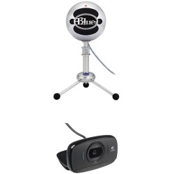 Blue | Blue Snowball USB Microphone Kit with HD Webcam