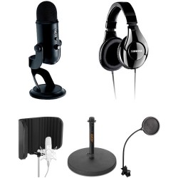 Blue | Blue Yeti USB Microphone and Recording Kit (Blackout)
