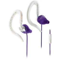 In-ear Headphones | yurbuds Focus 300 for Women Behind-the-Ear Sport Earphones (Purple & White)