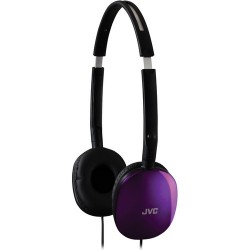 JVC HA-S160 FLATS On-Ear Stereo Headphones (Violet)