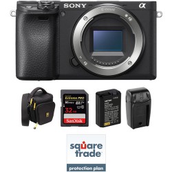 Sony | Sony Alpha a6400 Mirrorless Digital Camera Body Deluxe Kit