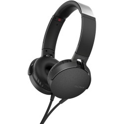 Casque sur l'oreille | Sony XB550AP EXTRA BASS Headphones (Black)