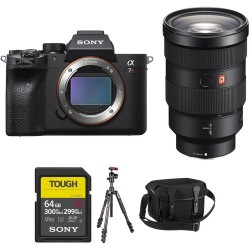 Sony Alpha a7R IV Mirrorless Digital Camera with 24-70mm f/2.8 Lens and Tripod Kit