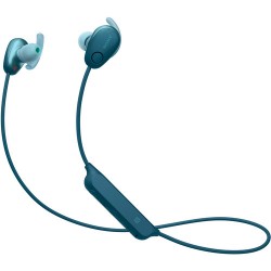 Sony WI-SP600N Wireless Noise-Canceling In-Ear Sports Headphones (Blue)