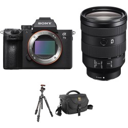 Sony Alpha a7 III Mirrorless Digital Camera with 24-105mm Lens and Tripod Kit