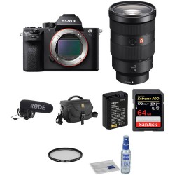 Sony Alpha a7S II Mirrorless Digital Camera with 24-70mm f/2.8 Lens, Mic, and Accessories Kit
