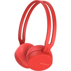 Sony WH-CH400 Wireless On-Ear Headphones (Red)