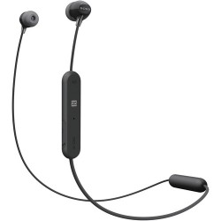 Bluetooth Headphones | Sony WI-C300 Wireless In-Ear Headphones (Black)