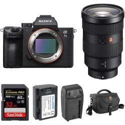 Sony Alpha a7 III Mirrorless Digital Camera with 24-70mm f/2.8 Lens and Accessory Kit