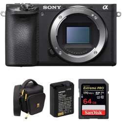 Sony Alpha a6500 Mirrorless Digital Camera Body with Free Accessory Kit