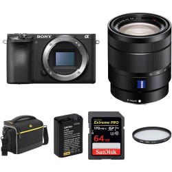 Sony Alpha a6500 Mirrorless Digital Camera with 16-70mm Lens and Free Accessory Kit