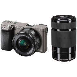Sony Alpha a6000 Mirrorless Digital Camera with 16-50mm and 55-210mm Lenses Kit (Graphite)