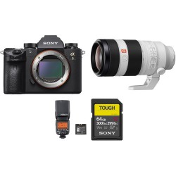 Sony Alpha a9 Mirrorless Digital Camera with 100-400mm Lens and Flash Kit