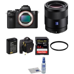 Sony Alpha a7 II Mirrorless Digital Camera with 55mm Lens and Accessories Kit