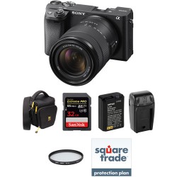 Sony Alpha a6400 Mirrorless Digital Camera with 18-135mm Lens Deluxe Kit