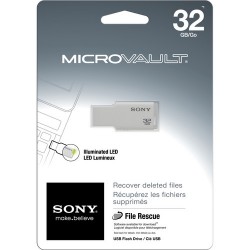 Sony | Sony 32GB Micro Vault USM-M USB Flash Drive (White)