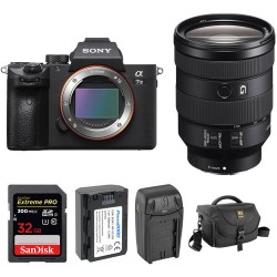 Sony Alpha a7 III Mirrorless Digital Camera with 24-105mm Lens and Accessories Kit