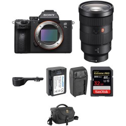 Sony Alpha a7 III Mirrorless Digital Camera with 24-70mm f/2.8 Lens, Grip Extension, and Accessories Kit