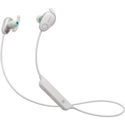 Sony WI-SP600N Wireless Noise-Canceling In-Ear Sports Headphones (White)