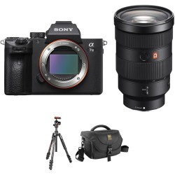 Sony Alpha a7 III Mirrorless Digital Camera with 24-70mm f/2.8 Lens and Tripod Kit