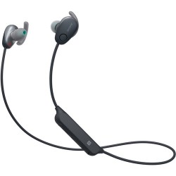 Bluetooth Headphones | Sony WI-SP600N Wireless Noise-Canceling In-Ear Sports Headphones (Black)