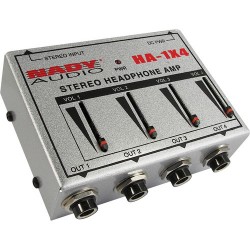 Amplificateurs pour Casques | Nady HA-1X4 4-Channel Stereo Headphone Amplifier