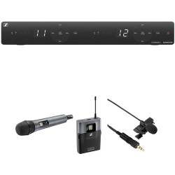 Sennheiser XSW 1 DUAL 2-Person Wireless Combo Microphone System Kit (A: 548 to 572 MHz)