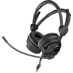 Micro Casque Dual-Ear | Sennheiser HME26-II-100 (4)-8 Double-Sided Broadcast Headset with Cardioid Mic & Unterminated Cable