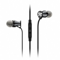 Headsets | Sennheiser Momentum In-Ear Headphones (Apple iOS, Black Chrome)