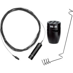 Sennheiser | Sennheiser ME35 Ceiling Mount Package - Includes: ME35 Mini Microphone Capsule, MZH30 Ceiling Mount and MZC30 Kevlar Reinforced Cable