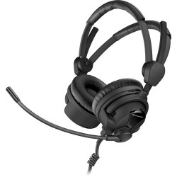 Micro Casque Dual-Ear | Sennheiser HME26-II-100-X3K1 Double-Sided Broadcast Headset with Omnidirectional Mic & XLR-3, 1/4 Cable
