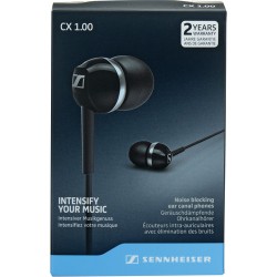 In-ear Headphones | Sennheiser CX 1.00 Earphones (Black)