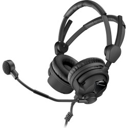 Dual-Ear mikrofonos fejhallgató | Sennheiser Boomset, 100 OHM, with Dynamic HyperCardiod Microphone and Cable-II-X3K1, XLR and 1/4