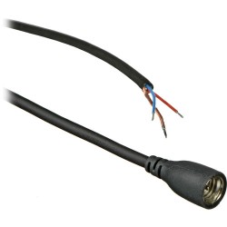 Sennheiser Straight Lavalier Cable for ME102/ME104/ME105 Lavalier Mic Capsules with Unterminated (Pig Tail) for Wiring Custom Connectors (Bl