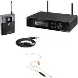Sennheiser XSW2-CI1 Rackmount Wireless Earset Microphone System Kit (Beige, A: 548 to 572 MHz)