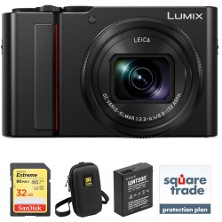 Panasonic | Panasonic Lumix DC-ZS200 Digital Camera Deluxe Kit (Black)