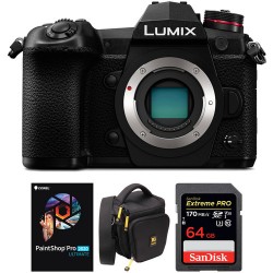 Panasonic Lumix DC-G9 Mirrorless Micro Four Thirds Digital Camera Body with Accessories Kit