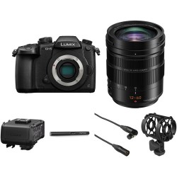 Panasonic Lumix DC-GH5 Mirrorless Micro Four Thirds Digital Camera with 12-60mm Lens & Microphone Kit