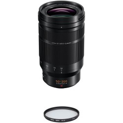 Panasonic Leica DG Vario-Elmarit 50-200mm f/2.8-4 ASPH. POWER O.I.S. Lens with UV Haze Filter Kit