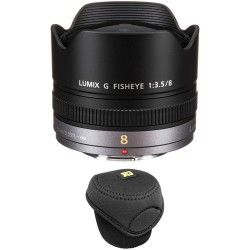 Panasonic Lumix G Fisheye 8mm f/3.5 Lens with Accessories Kit Panasonic Lumix G Fisheye 8mm f/3.5 Lens with Accessories Kit