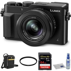 Panasonic Lumix DMC-LX100 Digital Camera with Accessories Kit (Black)