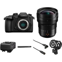 Panasonic Lumix DC-GH5 Mirrorless Micro Four Thirds Digital Camera with 8-18mm Lens & Microphone Kit